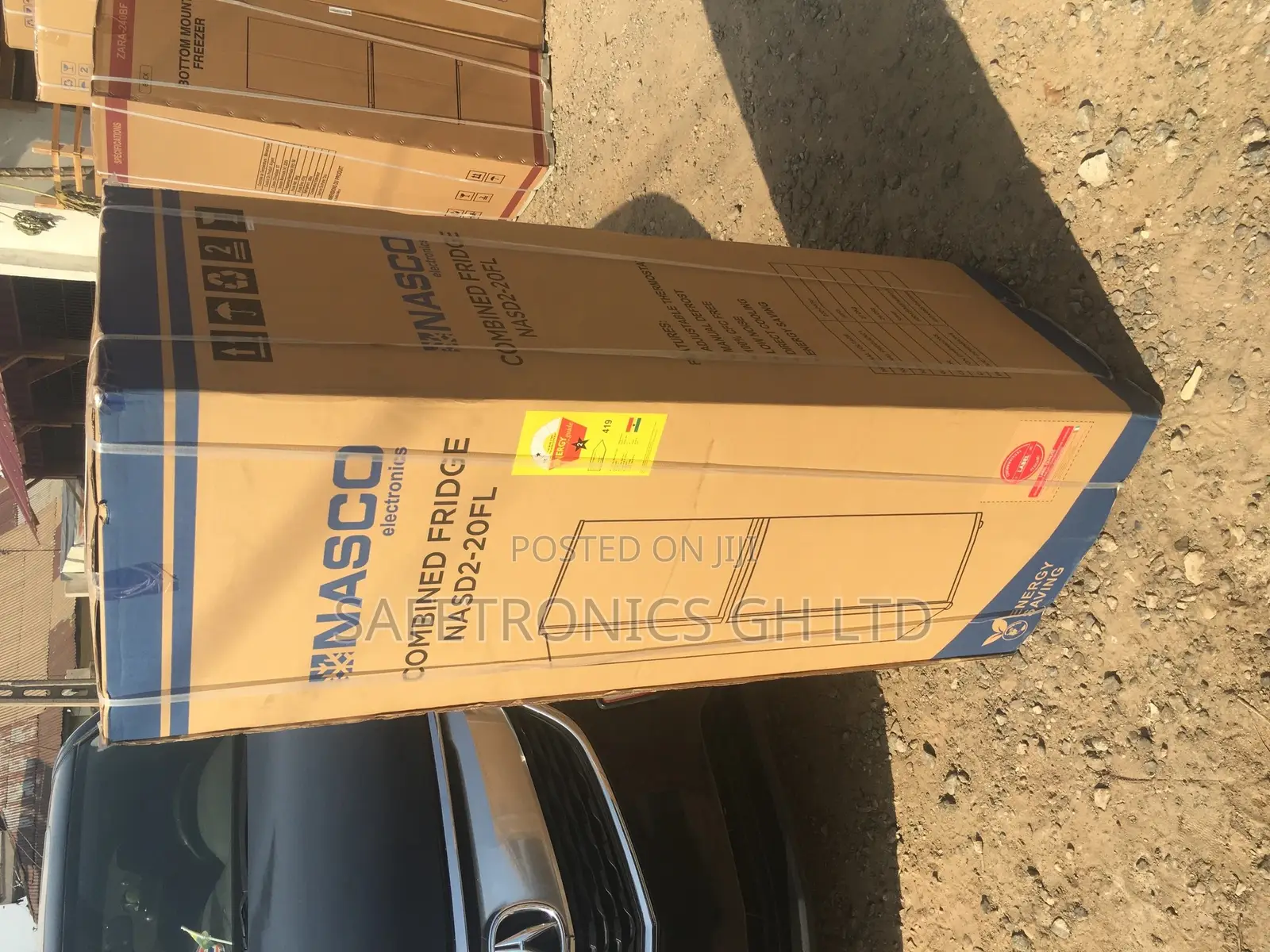 Nasco2d-20fl Doubledoor Bottomfreezer Gray Fridge Electric 