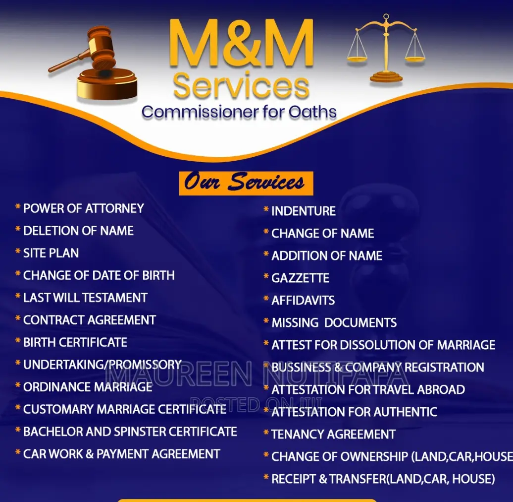 Commissioner of Oath / Notary Public