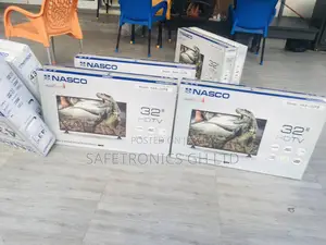 Black Full HD 32 Inch Digital Satelliet Nasco Glossy LED Tv