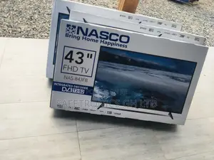 Black Nasco 43 Inches Digital Satelliet Glossy LED Tv 