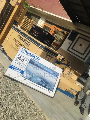 Nasco 43 Inches Glossy LED Digital Satelliet Black Tv 