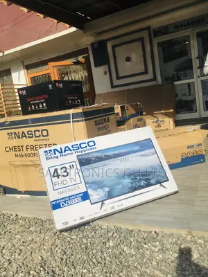  LED Glossy Nasco 43 Inches Black Satelliet Digital Tv