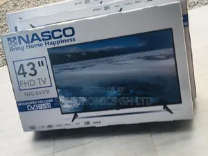  LED Digital Satelliet 43 Inches Glossy LED Black Nasco Tv