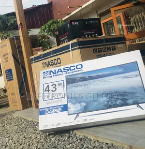 Nasco Black Led Glossy 43 Inches Digital Satelliet Tv