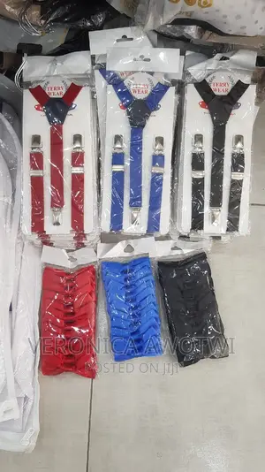 Kid Suspenders With Bow Tie