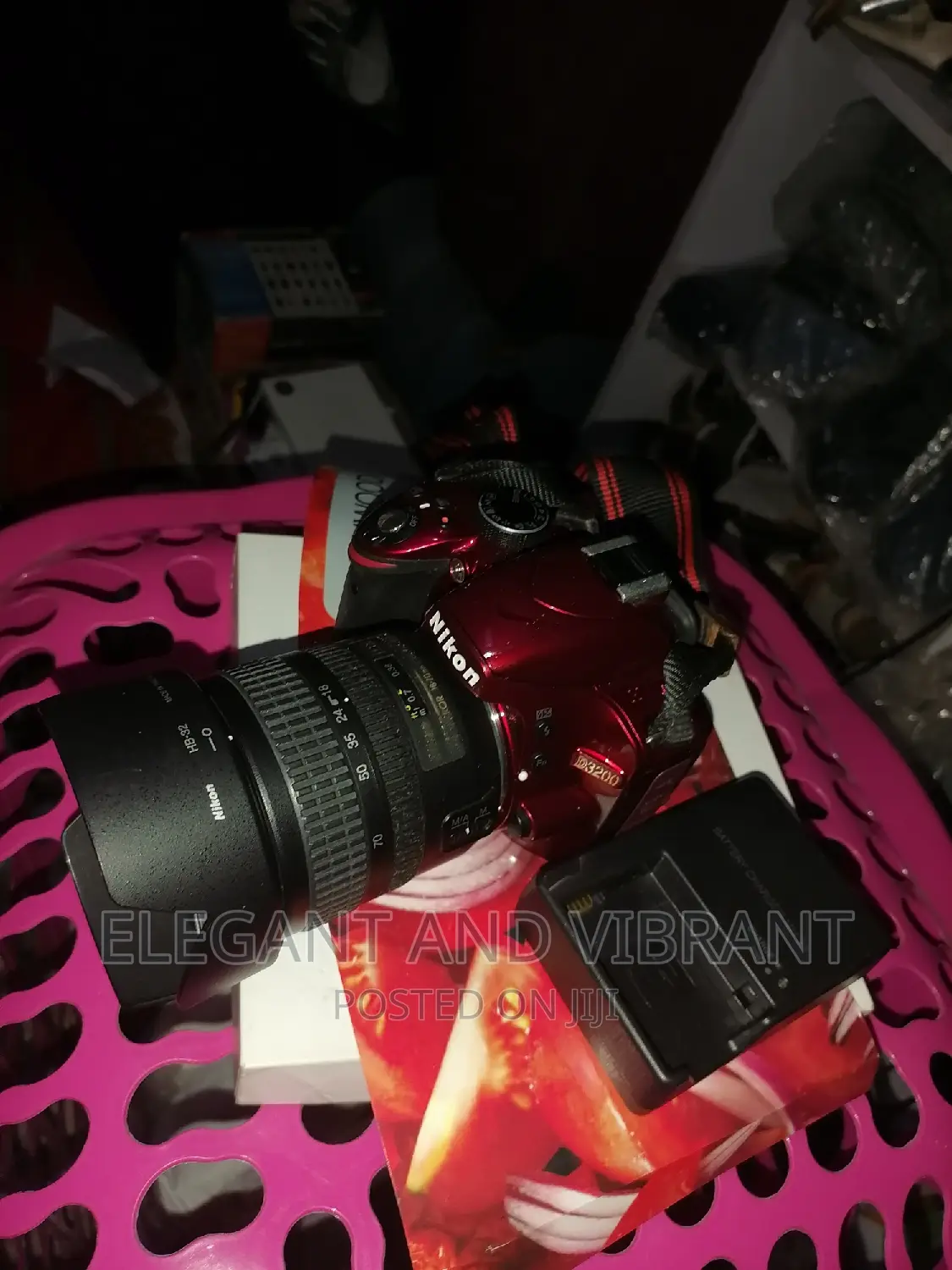 Nikon D3200 in Purple Colour Abroad Use Condition