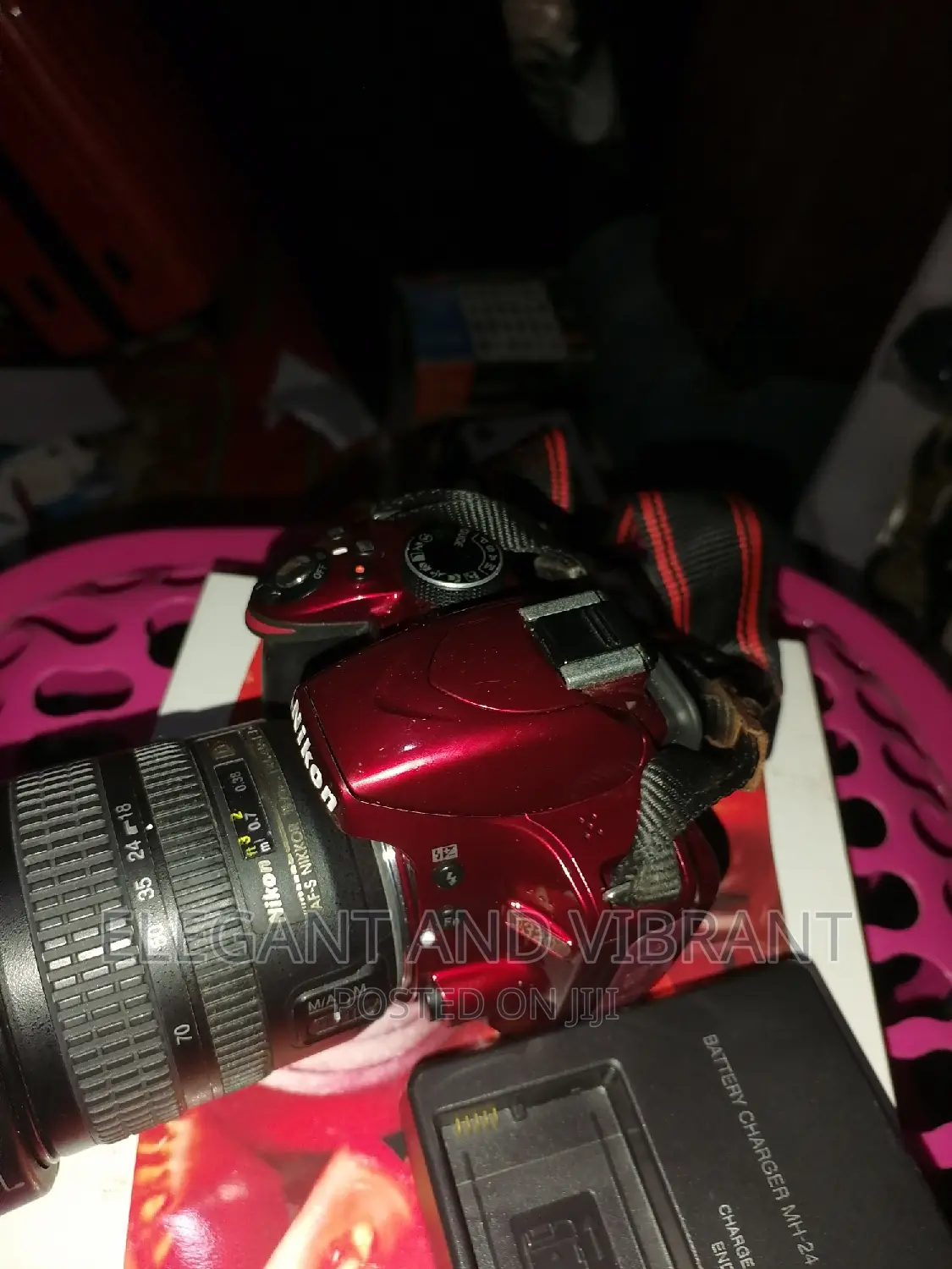 Nikon D3200 in Purple Colour Abroad Use Condition