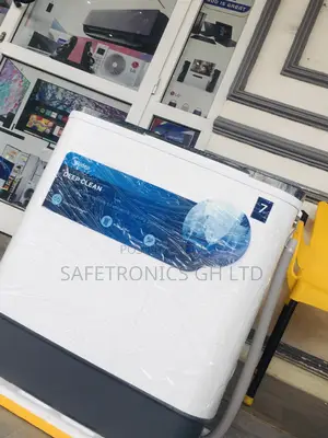 Washingmachine Midea 7kg Topload Semiautomatic White/Blue 
