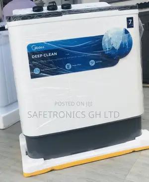 Midea Washingmachine 7kg Topload Semiautomatic White/Blue