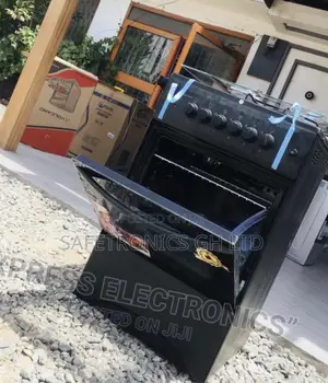 Volcano Black 4 Gas Cooker Oven With Grill 50x50 Burner