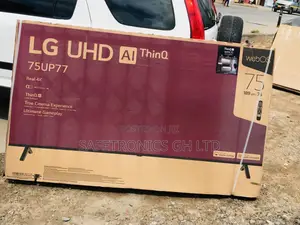 Smart UP77 Glossy LED UHD 75 Inches LG Black Tv 