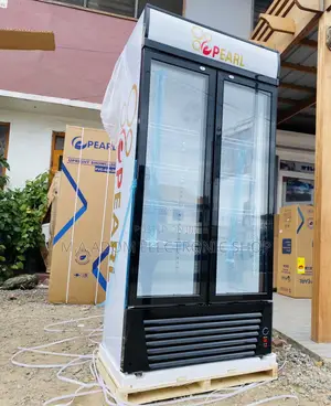 Original Pearl PVC-662-2B Double Door Display Fridge 
