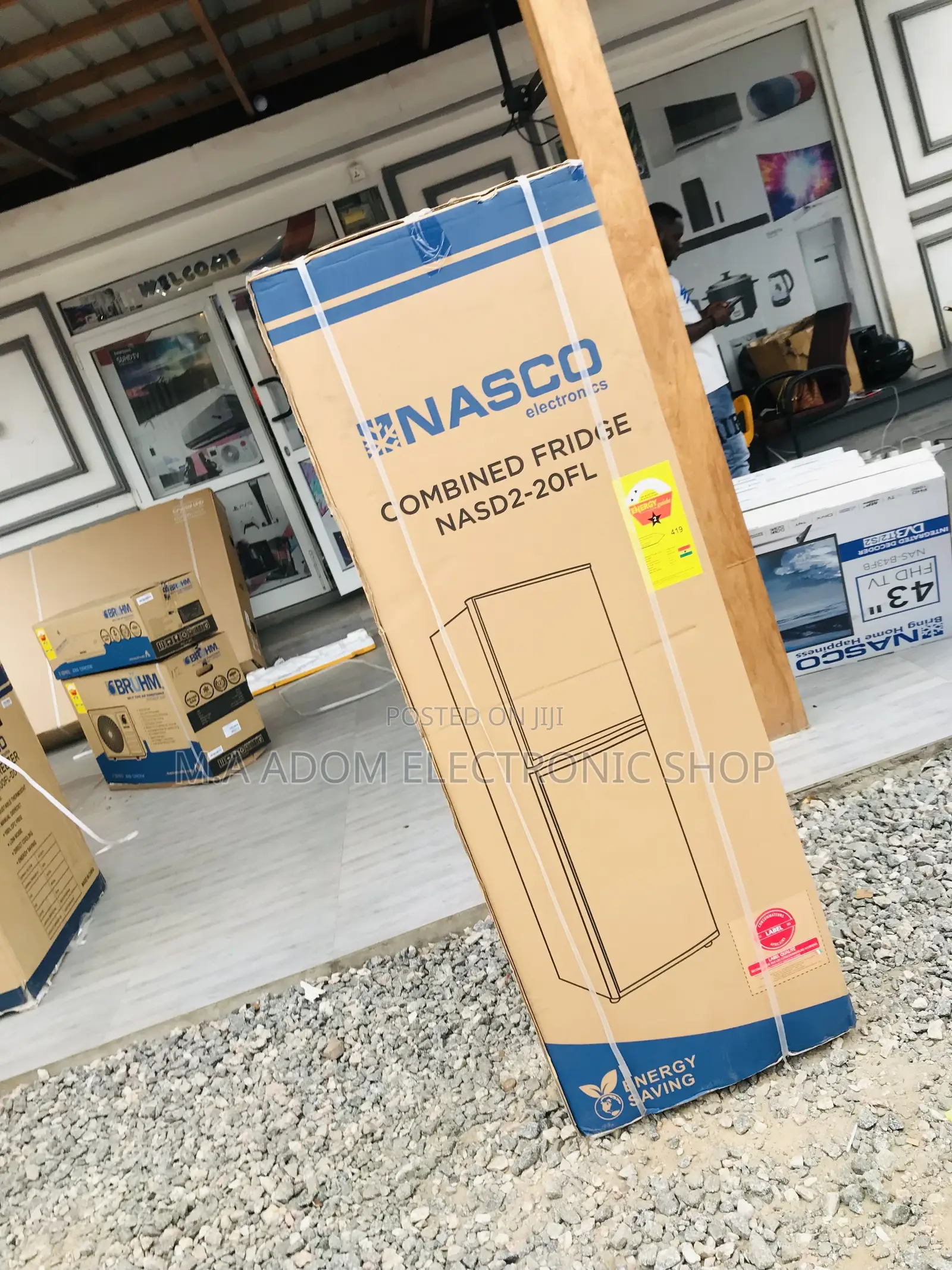 Well Designed Nasco Nas D2-20fl 2 Door Electric Refrigerator