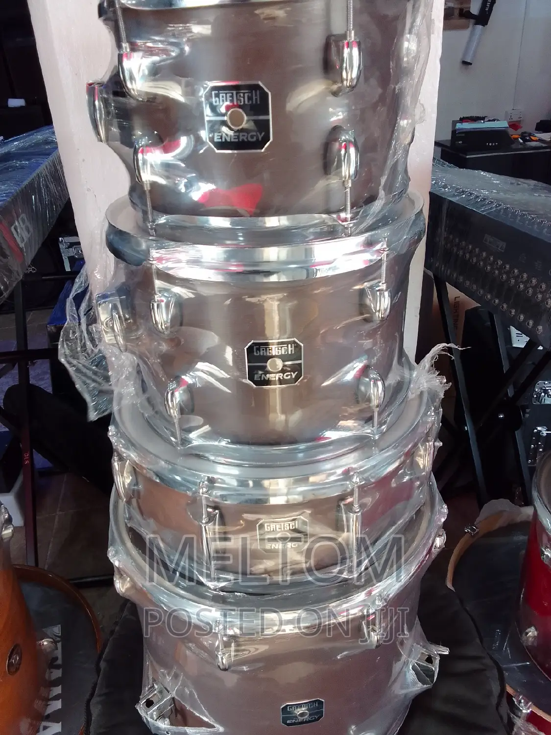 Gretsch Energy 5-piece Complete Grey Steel Drumset