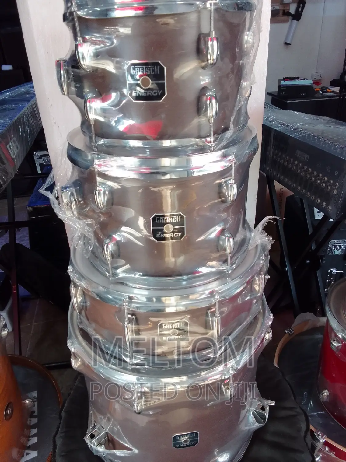Gretsch Energy 5-piece Complete Grey Steel Drumset