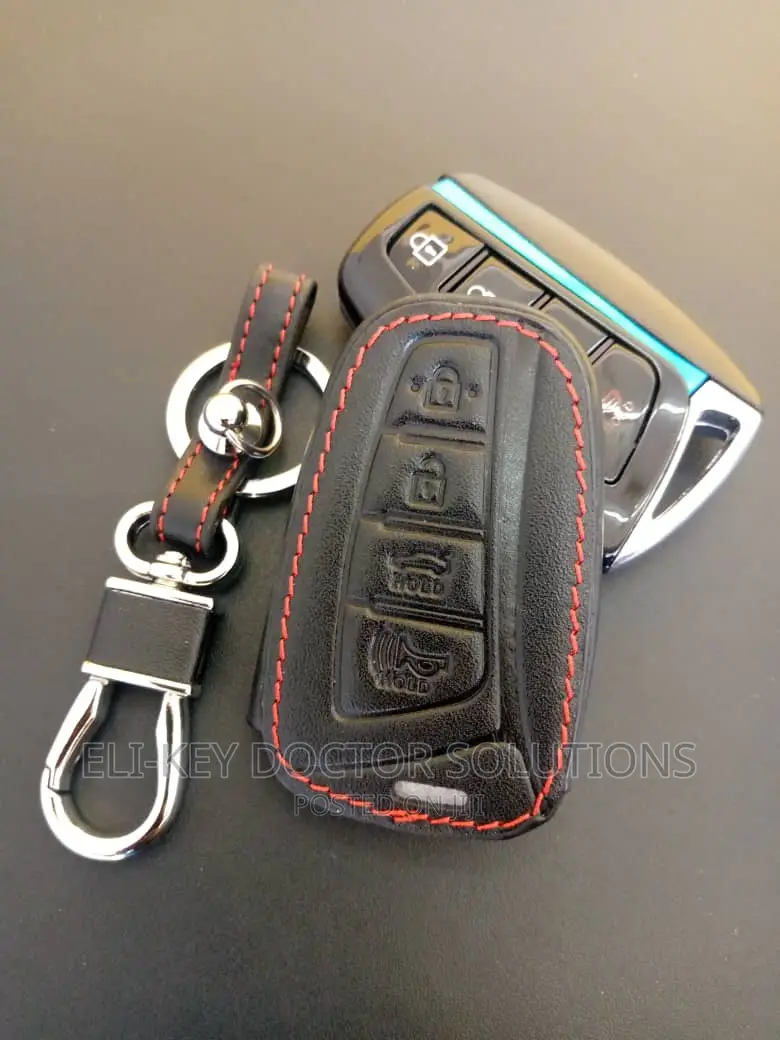 Executive Leather Case For Hyundai Azera Santafe Smart Key