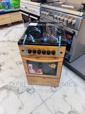 Classy Sleek 4burner Light Wooden Volcano Oven Grill