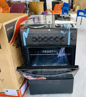 Classic Volcano 50x50 2 Electric+ 2 Gas Burner(Black)+ Oven