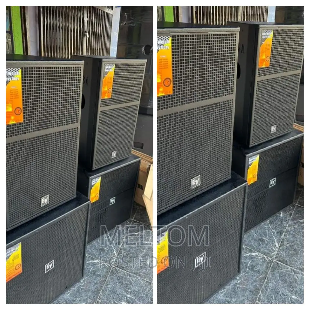 Ev Short Range Speaker and Ev Single Bass Subwoofer Speaker