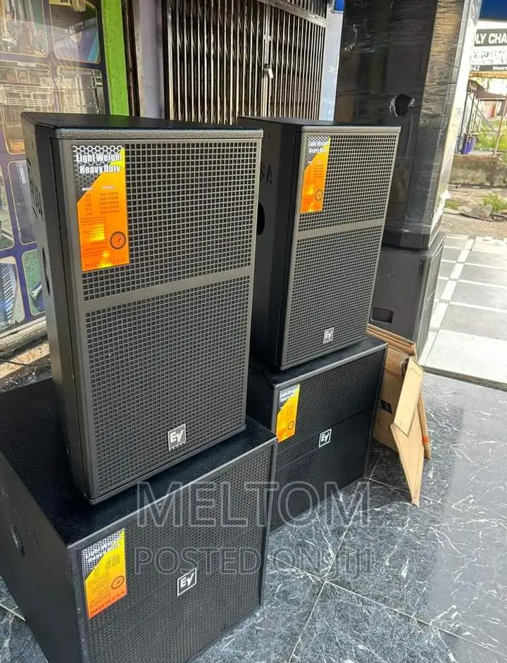 Ev Short Range Speaker and Ev Single Bass Subwoofer Speaker