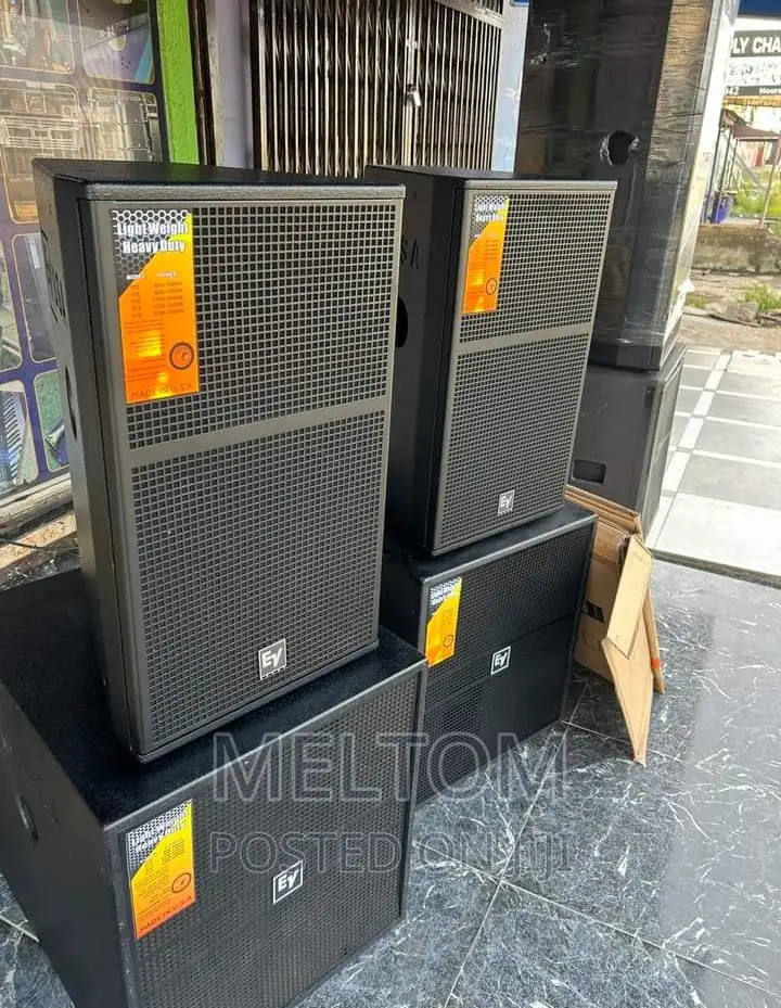 Ev Short Range Speaker and Ev Single Bass Subwoofer Speaker