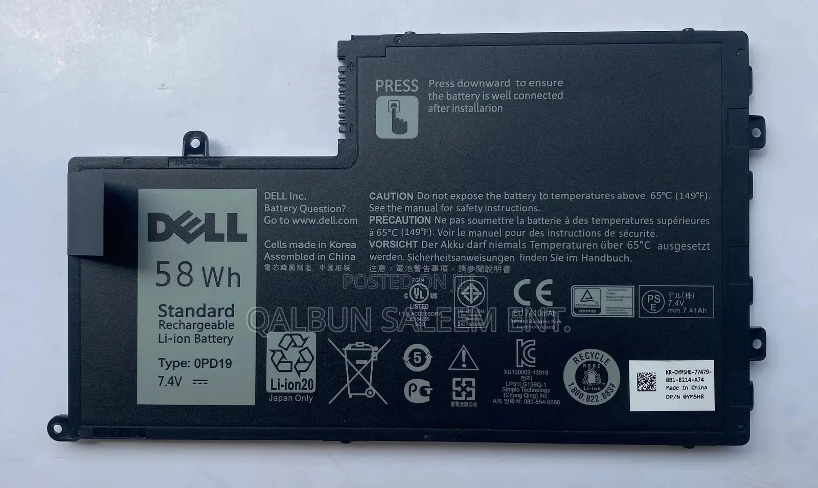 Dell OPD19 Laptop Battery for Inspiron 5442 5448 5542 3550