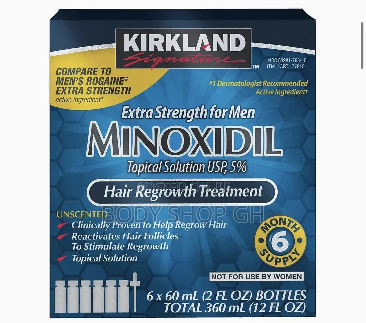 Kirkland Minoxidil Full Pack - Made in Isreal