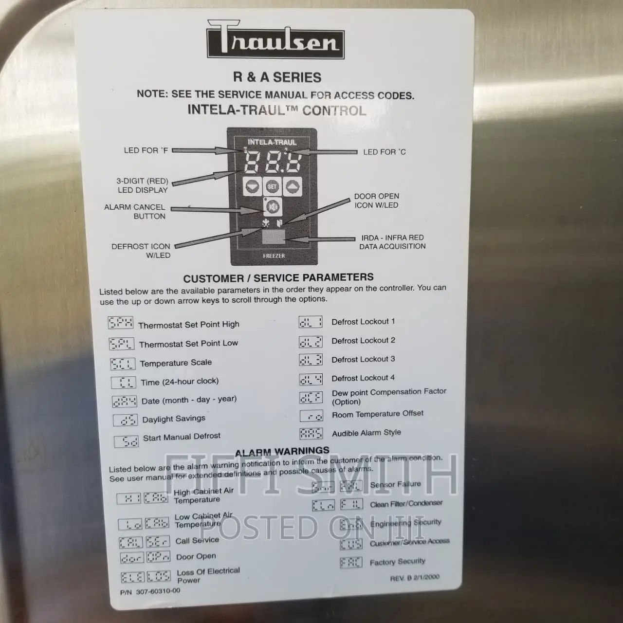 Traulsen G22010 Top Mounted Reach-in Refrigerator