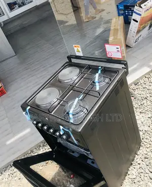 2 Gas 2 Electric Oven With Grill 50x50 Volcano Black