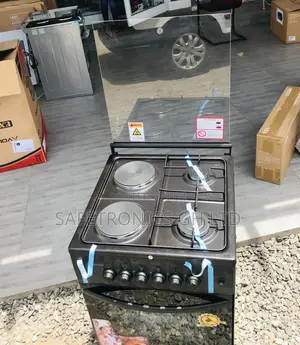 Volcano Oven With Grill 50x50 2 Gas 2 Electric Black