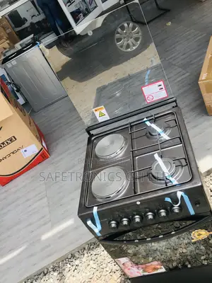 Black 2 Gas Oven With Grill Volcano 2 Electric 50x50