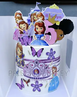 Sofia Character Birthday Cake