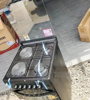 Volcano 2 Electric 50x50 2 Gas Black Oven With Grill