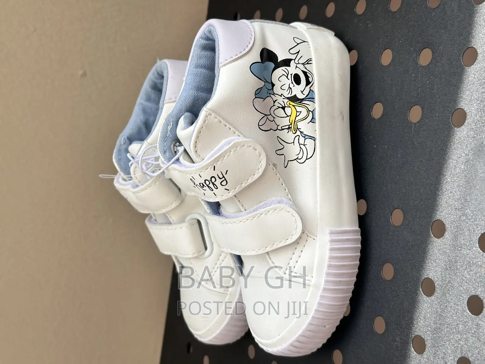 White Minnie Mouse Girls Sneakers