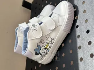 White Minnie Mouse Girls Sneakers
