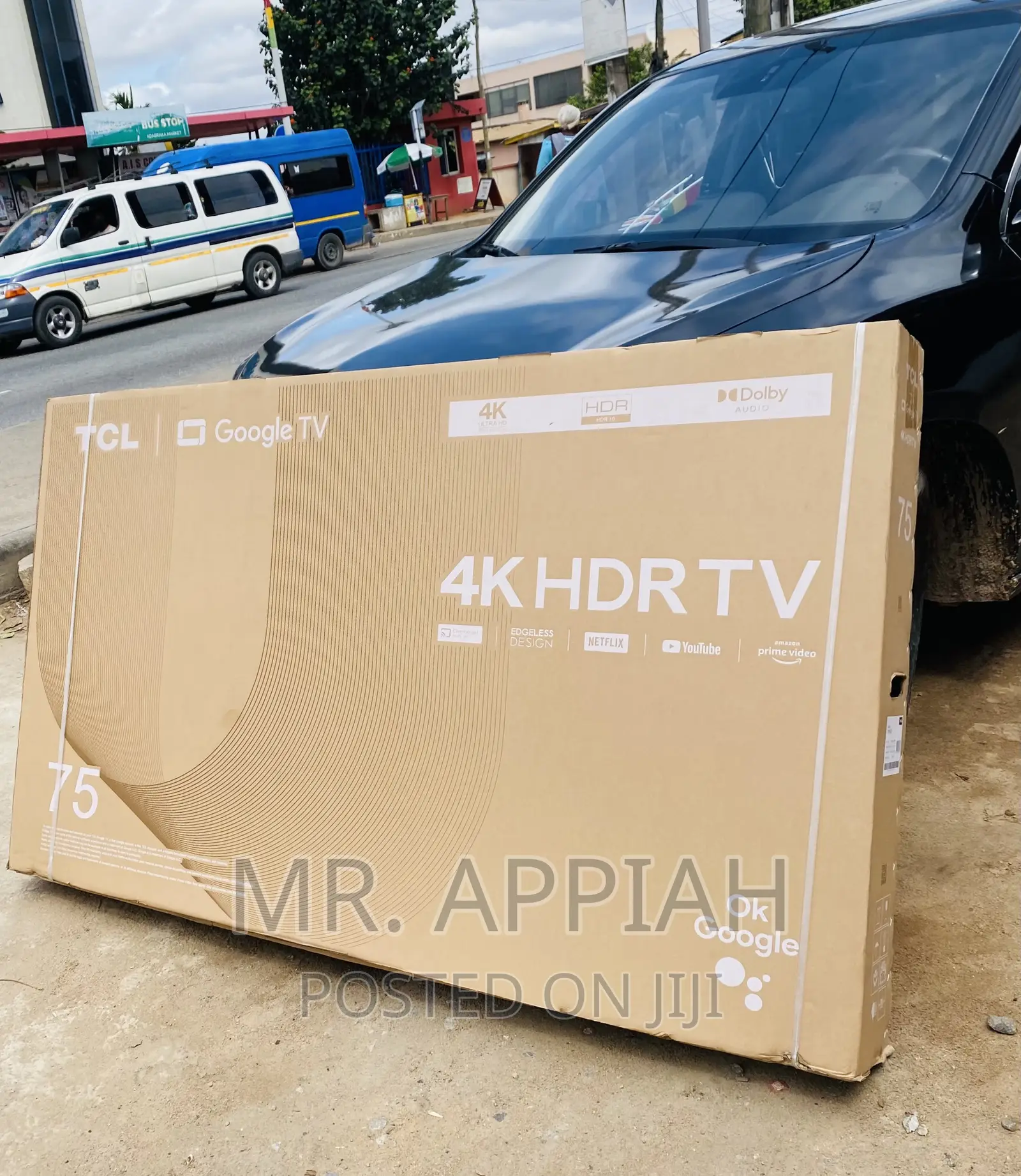 New TCL 75P635 75 Inch HDR Smart Google Tv(Black).