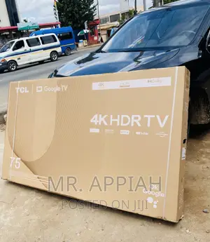 New TCL 75P635 75 Inch HDR Smart Google Tv(Black).