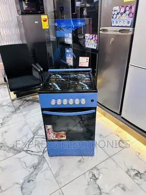 Blue Color Gas Cooker Oven 50/50 4burner Classy Sleek