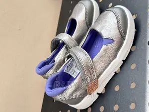 Clarks Silver Velcro Girls Shoe