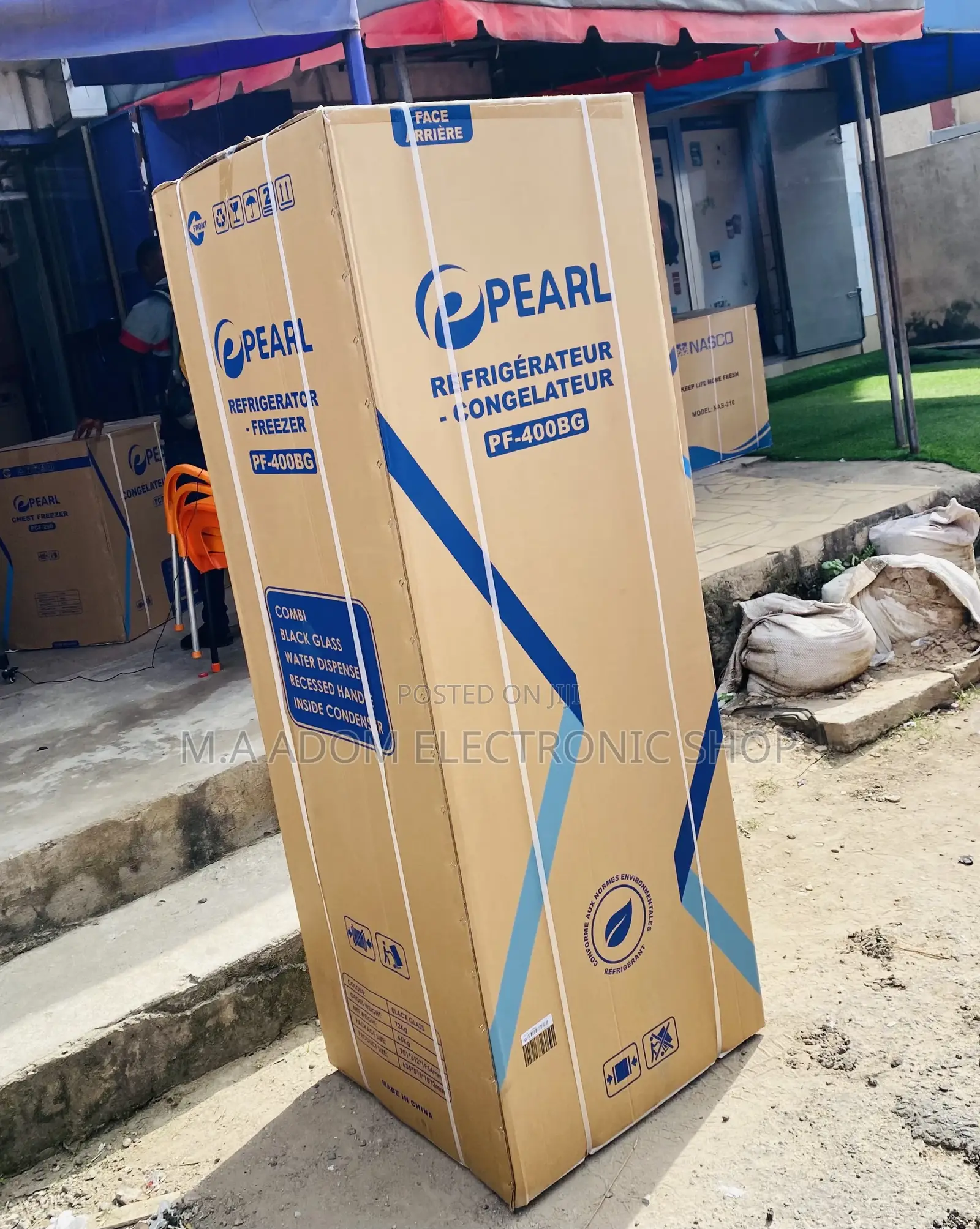 Nicely Designed Pearl PF-400BG Double Door Refrigerator 