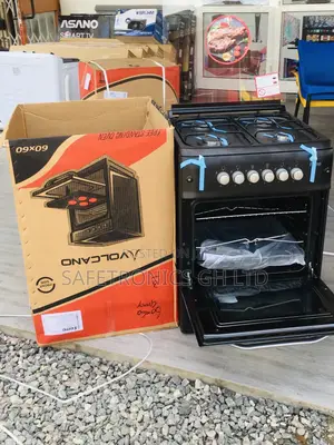 4 Gas Oven With Grill Black 60x60 Ferre Reliable Cooker