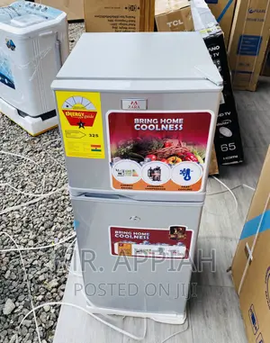 Extremely Chilling Zara 14TM 2 Door Electric Fridge,Gray.