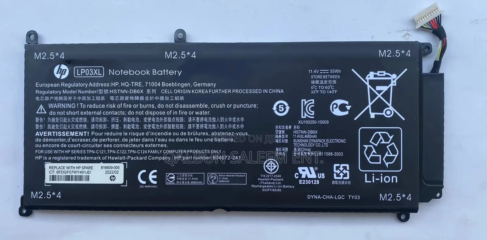 HP LP03XL Laptop Battery for Envy M6-P113dx Envy 14-J Series