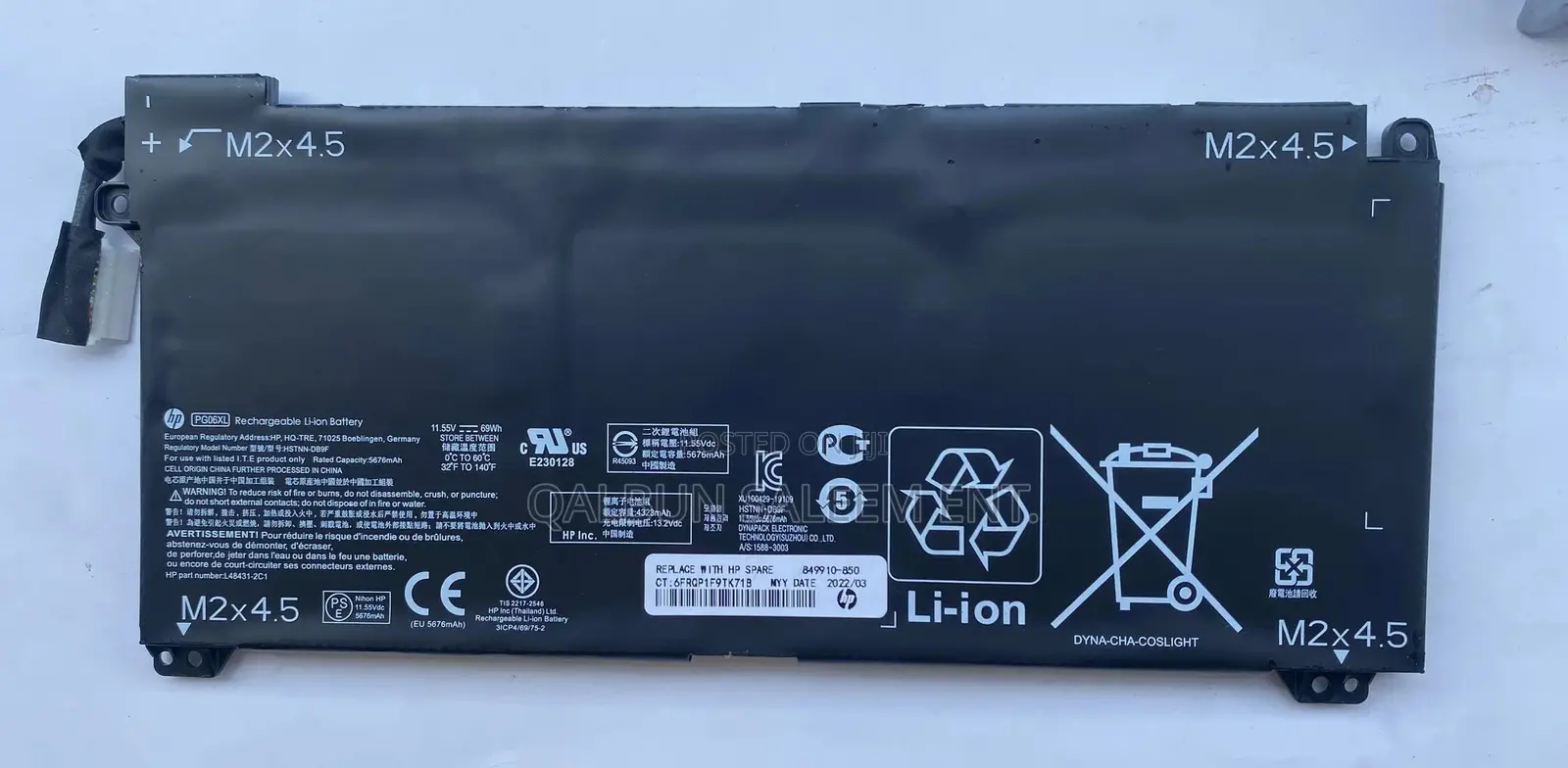 HP PG06XL Laptop Battery for Omen 15-Dh1010ca 15-Dh1019nr