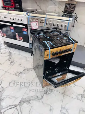Newly Designed Gas Cooker Oven Grill 4burner Wooden Like