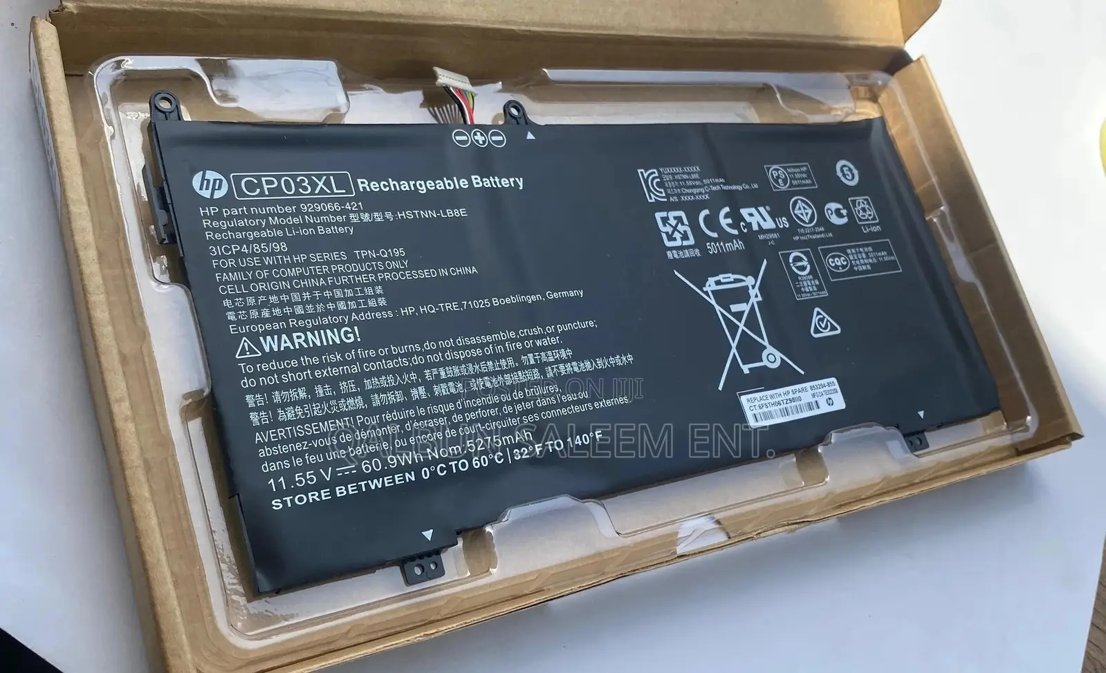 Hp Cp03xl Laptop Battery For Spectre X360 13-ae00 13-ae001ng