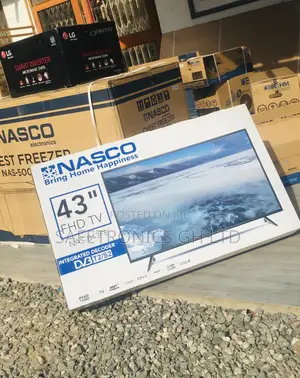 Black Digital Satellite Nasco 43 Inches Glossy LED Full HD