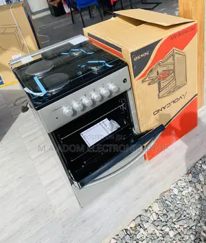 Quality Volcano 50x50 2 Gas + 2 Electric Burner + Oven,Gray.