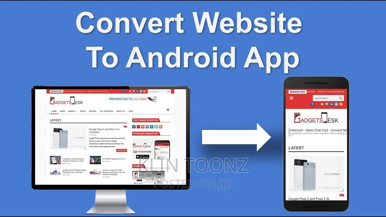 Convert Your Website to Android / IOS App