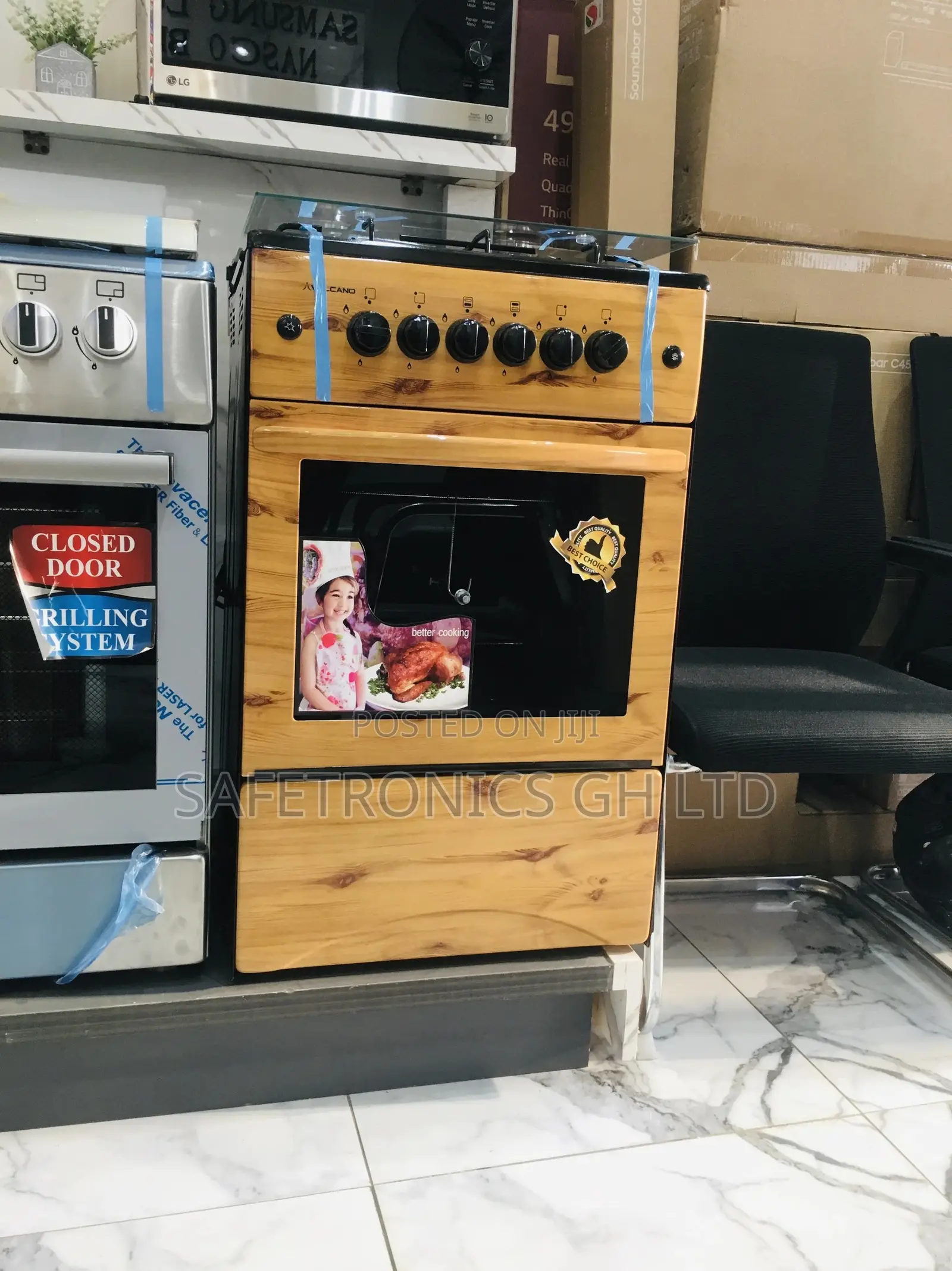 Best Light Wooden Oven With Grill 50x50 4 Gas Cooker